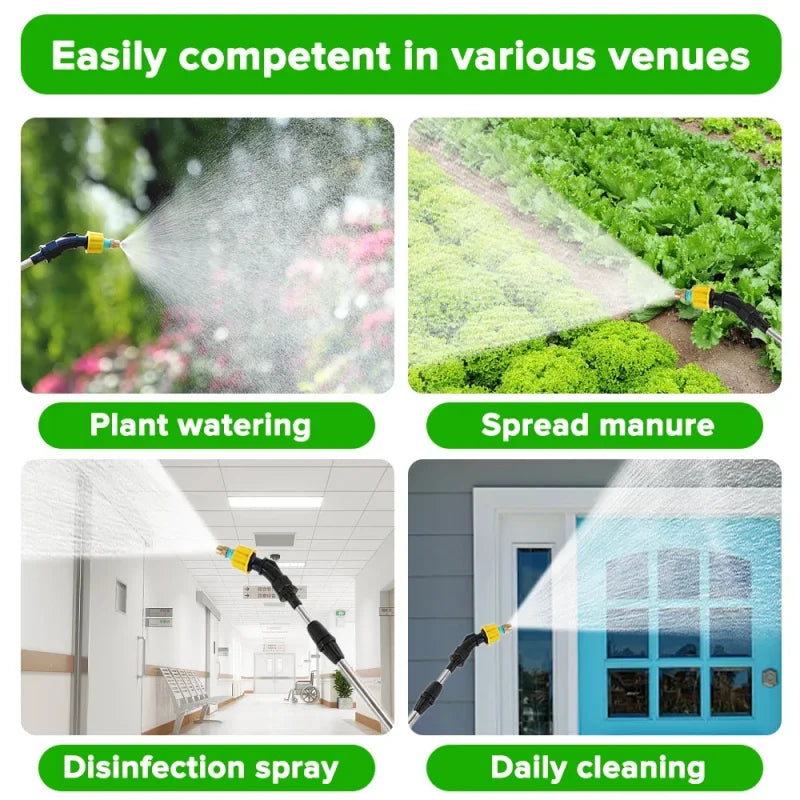 1pc Electric Garden Plant Sprayer with Telescopic Wand Perfect for Watering Misting Irrigating Garden Yard Lawn and Plant Care