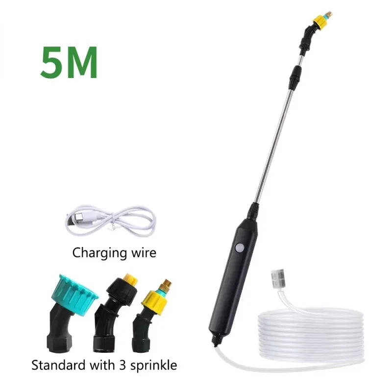 1pc Electric Garden Plant Sprayer with Telescopic Wand Perfect for Watering Misting Irrigating Garden Yard Lawn and Plant Care