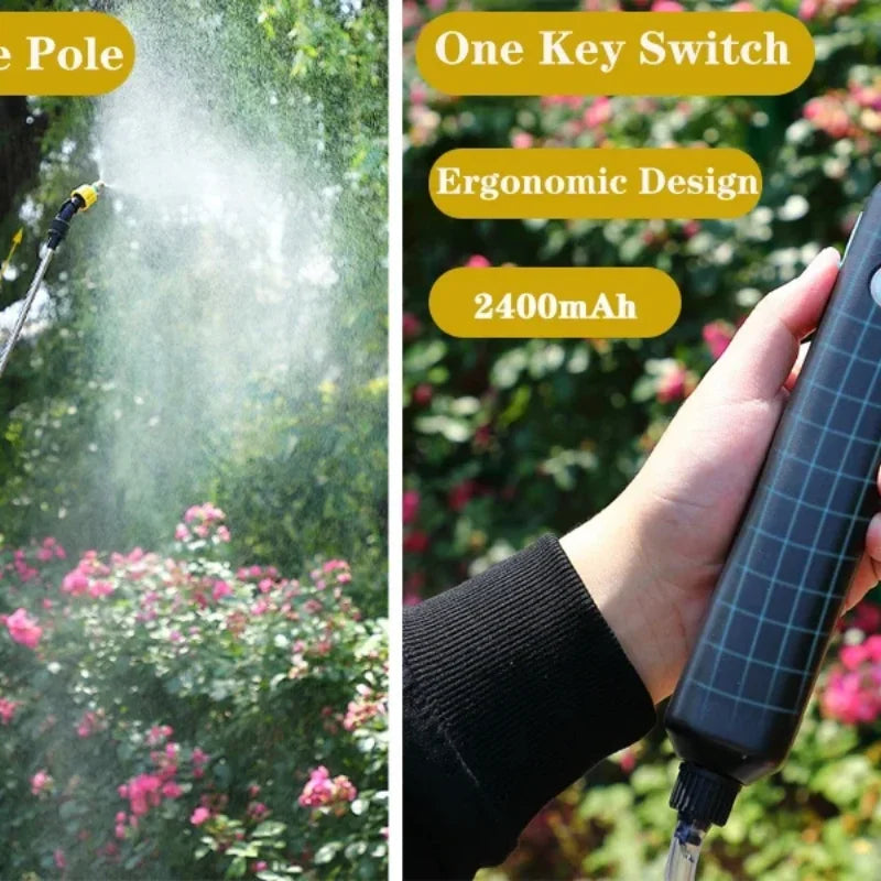 1pc Electric Garden Plant Sprayer with Telescopic Wand Perfect for Watering Misting Irrigating Garden Yard Lawn and Plant Care