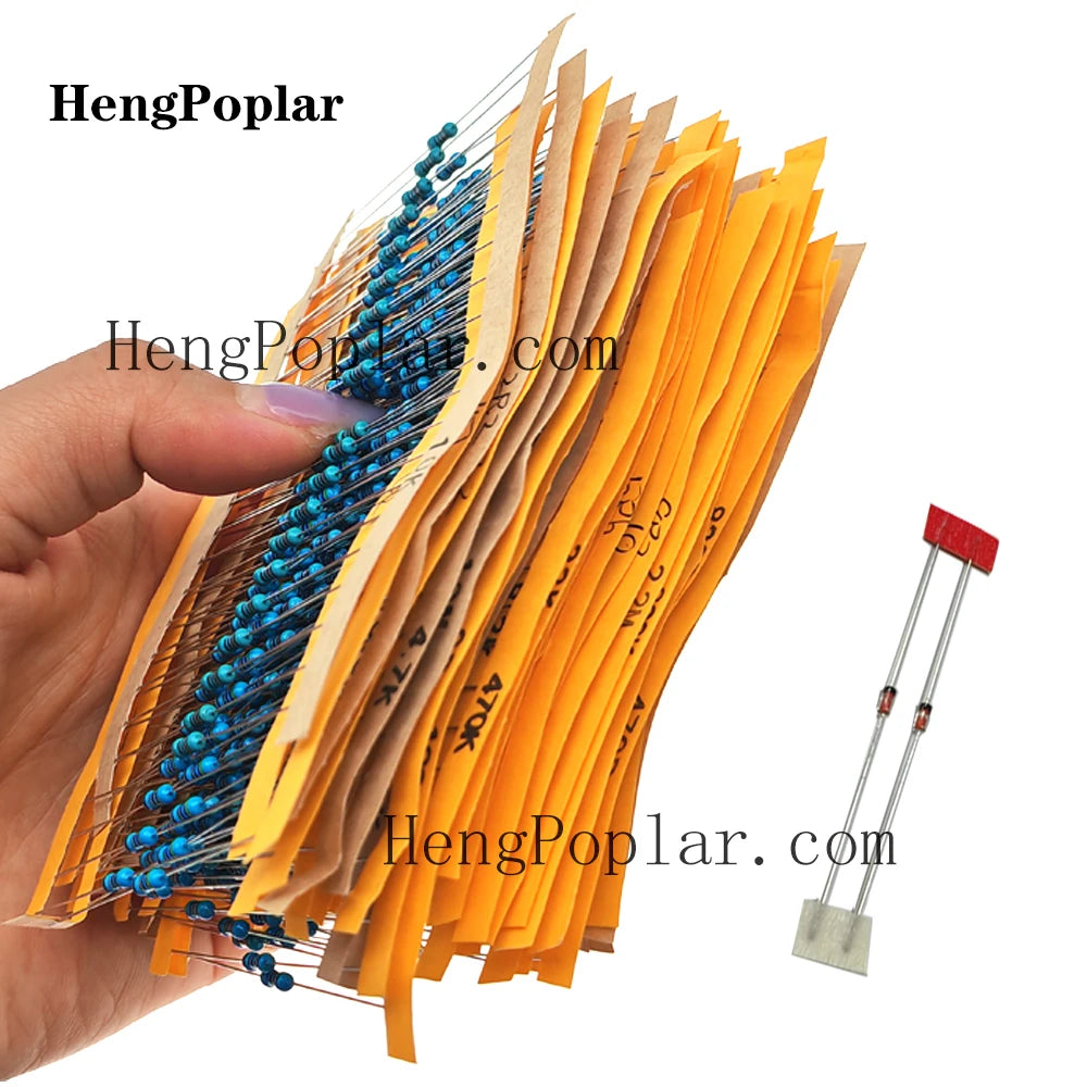 1900 pcs Electronic Component Kit including Assortment + Capacitors + Resistors + LED + Transistors + DC Jacks + PCB +opamp